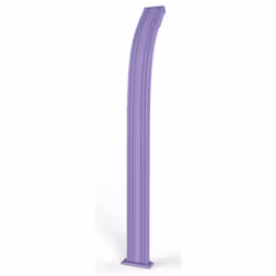 Doccia Solare da Esterno Giardino 30L Miscelatore e Lavapiedi Arkema Spring Viola