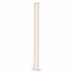Doccia Solare da Esterno Giardino 30L Miscelatore e Lavapiedi Arkema Spring S Bianco Crema - Vista aggiuntiva 3