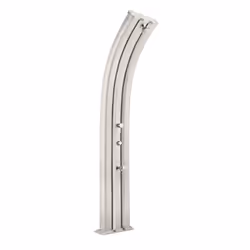 Doccia Solare Energy Pro 75Lt In Alluminio Con Pulsante Temporizzato E Lavapiedi Colore Bianca Cv-A930/9001