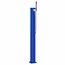 Doccia Solare Jolly Go 17,5 Litri In Alluminio Con Miscelatore E Doccetta Mobile Colore Blu Cv-Jg140/5012