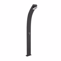Doccia Tradizionale Spring In Alluminio Con Miscelatore E Lavapiedi Colore Antracite Cv-A105/7016