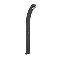 Doccia Tradizionale Spring In Alluminio Con Miscelatore E Lavapiedi Colore Antracite Cv-A105/7016