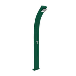 Doccia Tradizionale Spring In Alluminio Con Miscelatore E Lavapiedi Colore Verde Scuro Cv-A105/6016