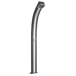 Doccia Tradizionale Spring In Alluminio Con Miscelatore E Lavapiedi Colore Antracite/Inox Cv-A105/7016-I