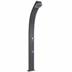 Doccia Tradizionale In Alluminio Spring Con Miscelatore E Lavapiedi Colore Antracite Cv-A125/7016
