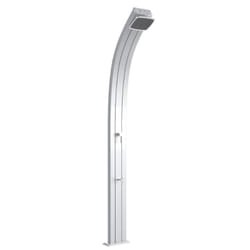 Doccia Tradizionale In Alluminio Spring Con Miscelatore E Lavapiedi Colore Inox Paint Cv-A125/9007