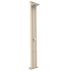 Doccia Tradizionale In Alluminio Spring S Con Miscelatore E Lavapiedi Colore Sabbia Cv-A225/9001