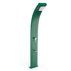 Doccia Tradizionale Dada In Alluminio Con Miscelatore E Lavapiedi Colore Verde Scuro Cv-D325/6016