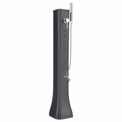 Doccia Solare Bassa Happy Go 23Lt In Polietilene Con Rubinetto E Doccetta Mobile Colore Antracite Cv-Hg180/7016