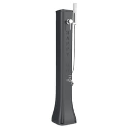 Doccia Solare Bassa Happy Go 23Lt In Polietilene Con Rubinetto E Doccetta Mobile Colore Antracite Cv-Hg180/7016