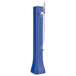 Mini Doccia Solare da Giardino Lavapiedi Miscelatore e Doccetta Mobile Arkema Happy Go Blu