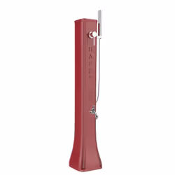 Doccia Solare Bassa Happy Go 23Lt In Polietilene Con Rubinetto E Doccetta Mobile Colore Rossa Cv-Hg180/3027