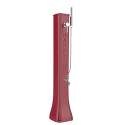 Doccia Solare Bassa Happy Go 23Lt In Polietilene Con Rubinetto E Doccetta Mobile Colore Rossa Cv-Hg180/3027