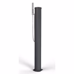 Doccia Solare da Esterno Giardino 20L Miscelatore Doccetta e Lavapiedi Arkema Jolly Go Antracite - Vista aggiuntiva 3