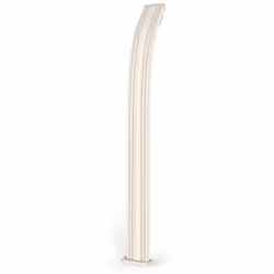 Doccia Solare da Esterno Giardino 30L Miscelatore Arkema Spring Fascia Inox Bianco Crema - Vista aggiuntiva 3