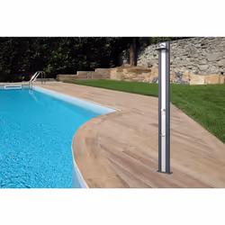 Doccia Solare da Esterno Giardino 30L Miscelatore Arkema Spring S Fascia Inox Verde - Vista aggiuntiva 2
