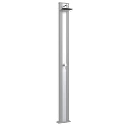 Doccia Solare da Esterno Giardino 30L Miscelatore Arkema Spring S Fascia Inox Sabbia