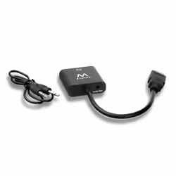 Ewent EW9864 cavo e adattatore video 0,2 m HDMI VGA, 3.5mm Nero - Vista aggiuntiva 4