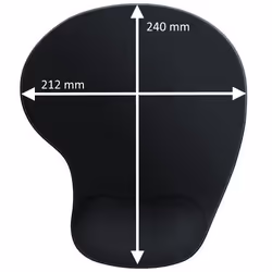 Ewent EW3181 tappetino per mouse Nero