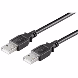 Ewent EC1024, 1,8 m, USB A, USB A, USB 2.0, Nero