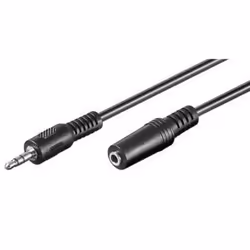 Ewent EC1605, 3.5mm, Maschio, 3.5mm, Maschio, 1,5 m, Nero