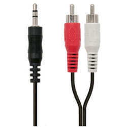 Ewent EC1613 cavo audio 5 m 3.5mm 2 x RCA Nero, Rosso, Bianco