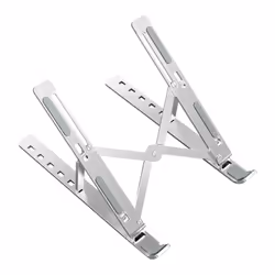 Ewent EW1266, Supporto per computer portatile, Argento, Alluminio, Silicone, 25,4 cm (10"), 39,6 cm (15.6"), 5 kg