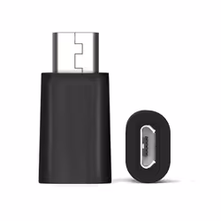 Ewent EW-100517-000-N-P, USB 3.1 C, USB 2.0 Micro, Nero, Argento