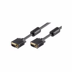Ewent EC1105, 5 m, VGA (D-Sub), VGA (D-Sub), Maschio, Maschio, Nero