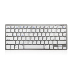 Ewent EW3160 tastiera per dispositivo mobile Italiano Bluetooth Argento, Bianco