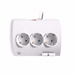 Ewent EW3935 prolunghe e multiple 1,5 m 5 presa(e) AC Interno Bianco - Vista aggiuntiva 4