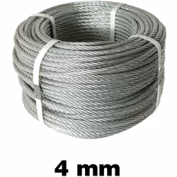 Filo in acciaio zincato a caldo con spessore pari a 4 mm. Indicato per settori di utilizzo quali: arredamento, edilizia, ferr ...