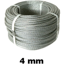 Cavetto Acciaio 4 mm FERWORK 100 mt