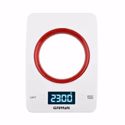 G3 Ferrari G20071 bilancia da cucina Rosso, Bianco Superficie piana Rettangolo Bilancia da cucina elettronica - Vista aggiuntiva 4