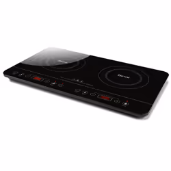 Girmi PI50, Nero, Superficie piana, 60 cm, Piano cottura a induzione, Vetro, 2 Fornello(i)