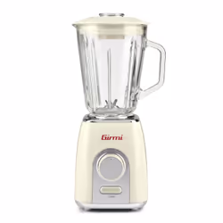 Girmi FR76, Frullatore da tavolo, 1,5 L, Funzione PULSE, Tritaghiaccio, 600 W, Beige, Acciaio inox