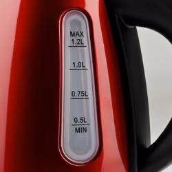 Girmi BL3202 bollitore elettrico 1,2 L 1630 W Nero, Rosso - Vista aggiuntiva 4
