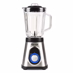 Girmi FR9100, Frullatore da tavolo, Funzione PULSE, Tritaghiaccio, 700 W, Nero, Acciaio inox, Trasparente