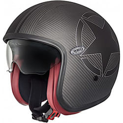 Premier Vintage Carbon Star Casco Jet, nero, dimensione XS per uomo