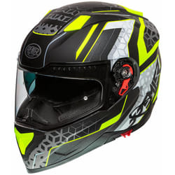 Premier Vyrus EM Y9 BM Casco, nero-bianco-giallo, dimensione XS per uomo