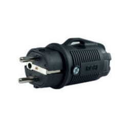 Spina mobile Rosi in gomma 2p+t 16a ip54 nero - 80410