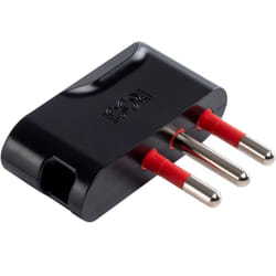 Spina 10A 2P+T, piegata a 90°, nero, serie Emilia Specialist Rosi RS9706N