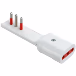 Adattatore extra Flat Rosi 90 gradi 10/16A bianco- RS7711B Adattatore extra flat 90 gradispina 16A presa 10/16A 250VStandard  ...