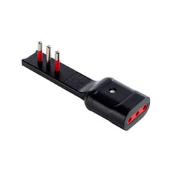 Adattatore extra flat Rosi 90 gradi 10/16a nero- rs7711n