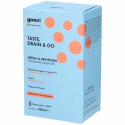 Goovi Drenante Cranberry e Mandarino supporta il microcircolo e il drenaggio dei liquidi con estratti vegetali e sali mineral ...