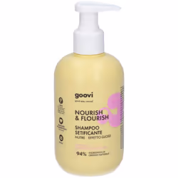 Goovi Shampoo Setificante è ideale per capelli morbidi e lucenti grazie a Avocado, Biotina e un blend di 11 Amminoacidi. Form ...