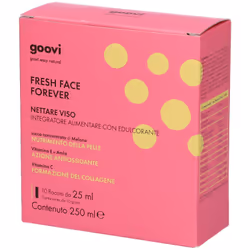 Goovi Fresh Face Forever Nettare Viso Integratore per la Pelle 10 Flaconcini