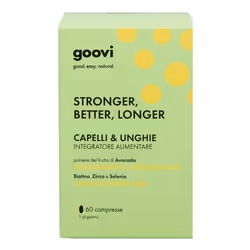 Goovi Stronger, Better and Longer Integratore per Capelli e Unghie 60 Compresse