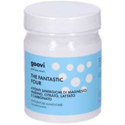 Goovi The Fantastic Four Magnesio Gusto Agrumi Integratore Stanchezza e Affaticamento Polvere 150g