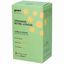 Goovi Capelli e Unghie Sani e Forti è un integratore alimentare in formato stick formulato con una combinazione unica di Orti ...